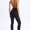 Oh Polly Women'S Clothing Sale - $65 And Under^Petite Plunge Open-Back Flared Jumpsuit in Black