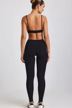 Oh Polly Women'S Clothing Sale - $65 And Under | Women'S Clothing Sale - $40 And Under^Petite Ribbed Modal High Waist Leggings in Black