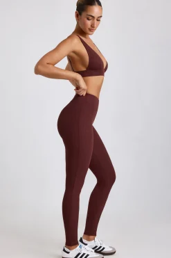 Oh Polly Women'S Clothing Sale - $65 And Under | Women'S Clothing Sale - $40 And Under^Petite Ribbed Modal High Waist Leggings in Espresso