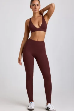 Oh Polly Women'S Clothing Sale - $65 And Under | Women'S Clothing Sale - $40 And Under^Petite Ribbed Modal High Waist Leggings in Espresso