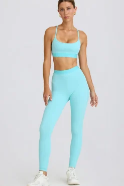 Oh Polly Petite^Petite Soft Active Leggings in Aqua