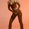 Oh Polly Women'S Clothing Sale - $65 And Under | Women'S Clothing Sale - $40 And Under^Petite Split Flare Trousers in Brown