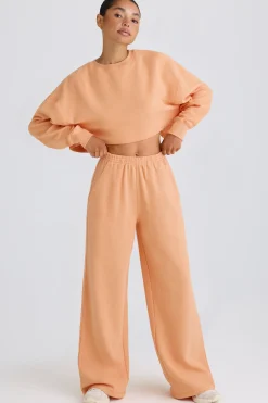Oh Polly Petite^Petite Straight-Leg Joggers in Peach