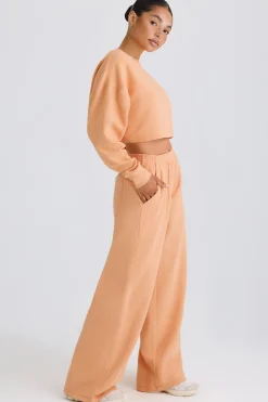 Oh Polly Petite^Petite Straight-Leg Joggers in Peach
