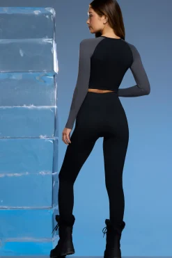 Oh Polly Petite^Petite Super Sculpt Base Layer Leggings in Black