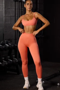 Oh Polly Women'S Clothing Sale - $65 And Under | Women'S Clothing Sale - $40 And Under^Petite Super Sculpt Seamless Full Length Leggings in Coral Orange CoralOrange