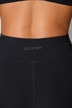 Oh Polly Petite^Petite Twist Waist Flare Leggings in Black
