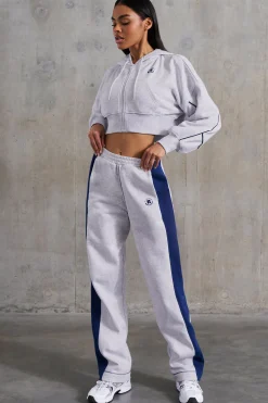 Oh Polly Petite^Petite Wide Leg Sweatpants in Heather Grey HeatherGrey