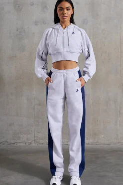 Oh Polly Petite^Petite Wide Leg Sweatpants in Heather Grey HeatherGrey