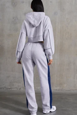 Oh Polly Petite^Petite Wide Leg Sweatpants in Heather Grey HeatherGrey