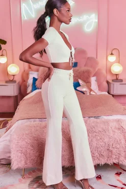Oh Polly Women'S Clothing Sale - $65 And Under | Women'S Clothing Sale - $40 And Under^Petite Wide Leg Trousers in Cream