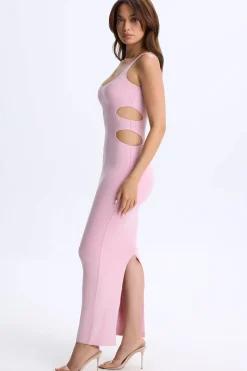 Oh Polly Women'S Clothing Sale - $65 And Under^Plunge Cut-Out Maxi Dress in Blush Pink BlushPink