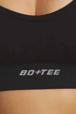 Oh Polly Matching Sets | Sports Bras^Plunge Neck Define Luxe Sports Bra in Black