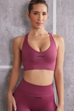 Oh Polly Women'S Clothing Sale - $65 And Under | Women'S Clothing Sale - $40 And Under^Plunge Neck Sports Bra in Dark Rose DarkRose