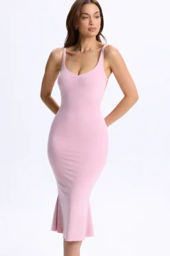 Oh Polly Women'S Clothing Sale - $65 And Under | Women'S Clothing Sale - $40 And Under^Plunge Open-Back Midaxi Dress in Blush Pink BlushPink