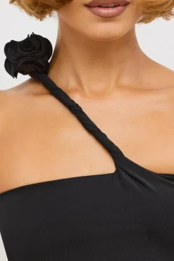 Oh Polly Women'S Clothing Sale - $65 And Under | Women'S Clothing Sale - $40 And Under^Premium Jersey Asymmetric Cut Out Maxi Dress in Black