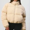 Oh Polly Coats^Puffer Jacket in Cashmere
