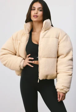 Oh Polly Coats^Puffer Jacket in Cashmere