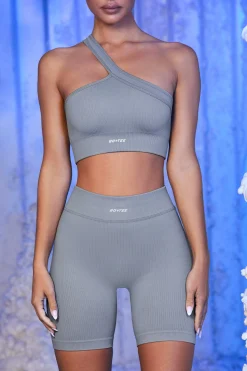 Oh Polly Women'S Clothing Sale - $65 And Under | Women'S Clothing Sale - $40 And Under^Ribbed Biker Shorts in Grey