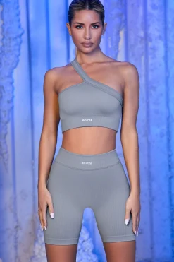 Oh Polly Women'S Clothing Sale - $65 And Under | Women'S Clothing Sale - $40 And Under^Ribbed Biker Shorts in Grey
