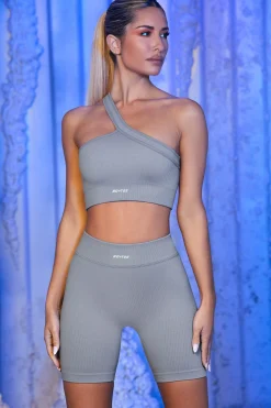 Oh Polly Women'S Clothing Sale - $65 And Under | Women'S Clothing Sale - $40 And Under^Ribbed Biker Shorts in Grey