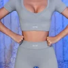 Oh Polly Women'S Clothing Sale - $65 And Under | Women'S Clothing Sale - $40 And Under^Ribbed Mini Shorts in Grey