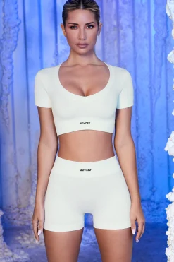 Oh Polly Women'S Clothing Sale - $65 And Under | Women'S Clothing Sale - $40 And Under^Ribbed Mini Shorts in White