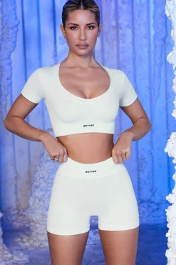 Oh Polly Women'S Clothing Sale - $65 And Under | Women'S Clothing Sale - $40 And Under^Ribbed Mini Shorts in White