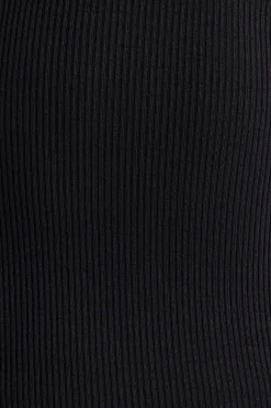 Oh Polly Tops | Elevated Essentials^Ribbed Modal Crew Neck Top in Black
