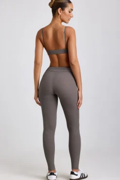 Oh Polly Bottoms | Co-Ords^Ribbed Modal High Waist Leggings in Grey