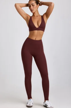 Oh Polly Women'S Clothing Sale - $65 And Under | Women'S Clothing Sale - $40 And Under^Ribbed Modal High Waist Leggings in Espresso