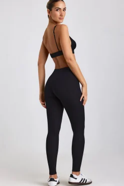 Oh Polly Women'S Clothing Sale - $65 And Under | Women'S Clothing Sale - $40 And Under^Ribbed Modal High Waist Leggings in Black