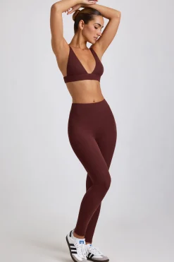 Oh Polly Women'S Clothing Sale - $65 And Under | Women'S Clothing Sale - $40 And Under^Ribbed Modal High Waist Leggings in Espresso