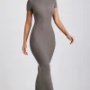 Oh Polly Elevated Essentials | Fall Outfits^Ribbed Modal Maxi Dress in Grey