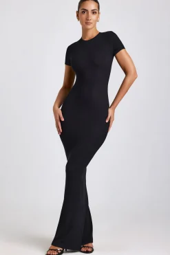 Oh Polly Elevated Essentials | Fall Outfits^Ribbed Modal Maxi Dress in Black