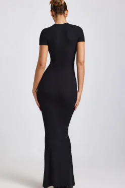 Oh Polly Elevated Essentials | Fall Outfits^Ribbed Modal Maxi Dress in Black