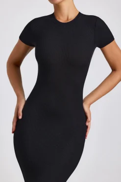 Oh Polly Elevated Essentials | Fall Outfits^Ribbed Modal Maxi Dress in Black