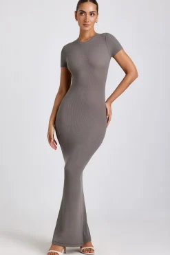 Oh Polly Elevated Essentials | Fall Outfits^Ribbed Modal Maxi Dress in Grey