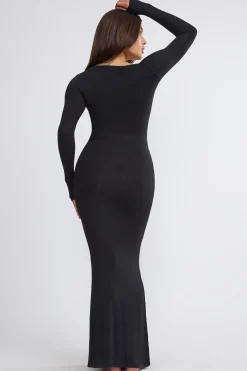 Oh Polly Skirts & Skorts | Co-Ords^Ribbed Modal Mid Rise Maxi Skirt in Black
