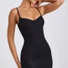 Oh Polly Tencel™ Modal Dresses^Ribbed Modal Mini Dress in Black