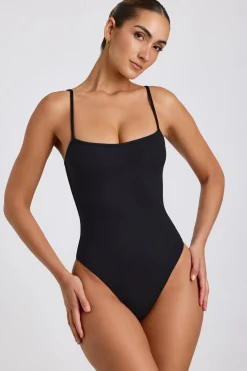 Oh Polly Women'S Clothing Sale - $65 And Under | Women'S Clothing Sale - $40 And Under^Ribbed Modal Square Neck Bodysuit in Black