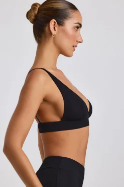 Oh Polly Women'S Clothing Sale - $65 And Under | Women'S Clothing Sale - $40 And Under^Ribbed Modal Triangle Bralette in Black