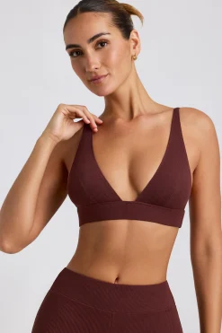 Oh Polly Women'S Clothing Sale - $65 And Under | Women'S Clothing Sale - $40 And Under^Ribbed Modal Triangle Bralette in Espresso