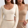 Oh Polly Tops^Ribbed Modal V-Neck Crop Top Bundle Multi
