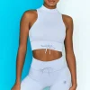 Oh Polly Women'S Clothing Sale - $65 And Under | Women'S Clothing Sale - $40 And Under^Ribbed Tie Front Cycling Shorts in Cool Blue