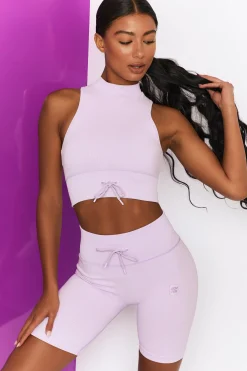 Oh Polly Women'S Clothing Sale - $65 And Under | Women'S Clothing Sale - $40 And Under^Ribbed Tie Front Cycling Shorts in Lilac