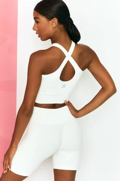 Oh Polly Women'S Clothing Sale - $65 And Under | Women'S Clothing Sale - $40 And Under^Ribbed Tie Front Cycling Shorts in White