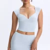 Oh Polly Women'S Clothing Sale - $65 And Under | Women'S Clothing Sale - $40 And Under^Ruched Cap-Sleeve Top in Dusty Blue DustyBlue
