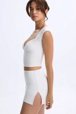 Oh Polly Women'S Clothing Sale - $65 And Under | Women'S Clothing Sale - $40 And Under^Ruched Cap-Sleeve Top in White