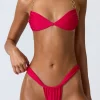 Oh Polly Bikini Sets | Bikini Bottoms^Ruched Cheeky Bikini Bottoms in Raspberry Pink RaspberryPink